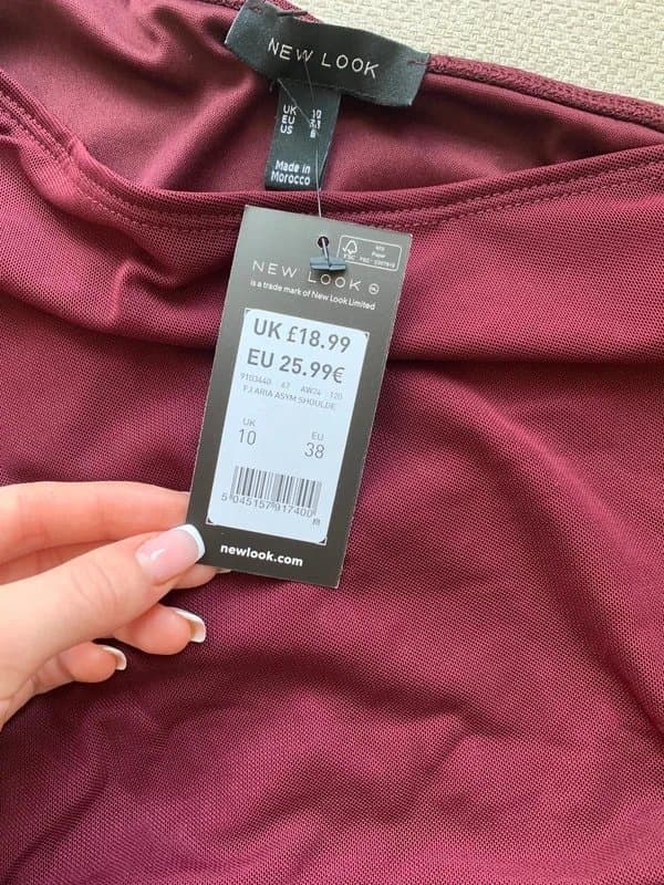 New Look New Look burgundy top