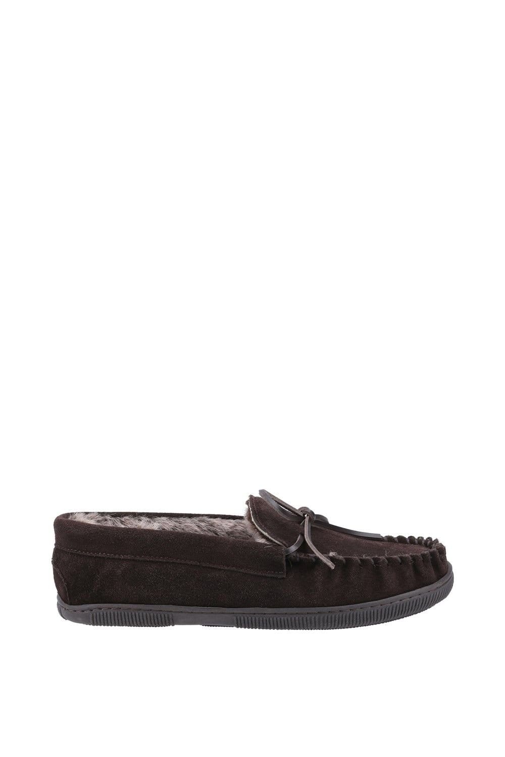 Hush Puppies Hush Puppies Men's 'Ace' Suede Slippers in Brown - 4