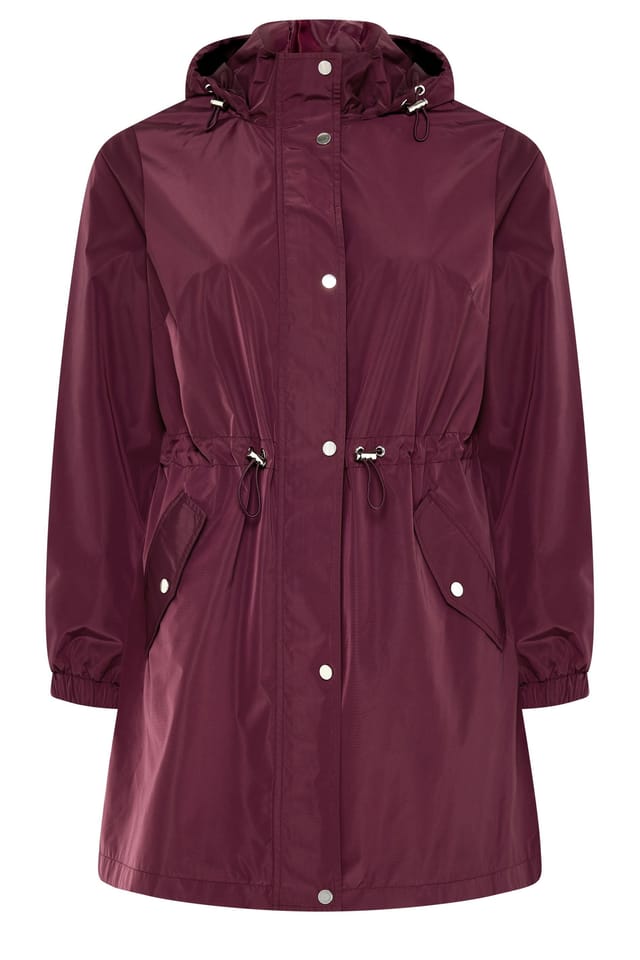 Evans Evans Women's Lightweight Rain Jacket in Wine - 2
