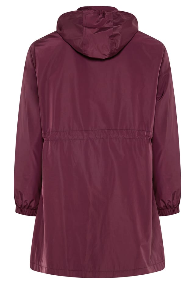 Evans Evans Women's Lightweight Rain Jacket in Wine - 3