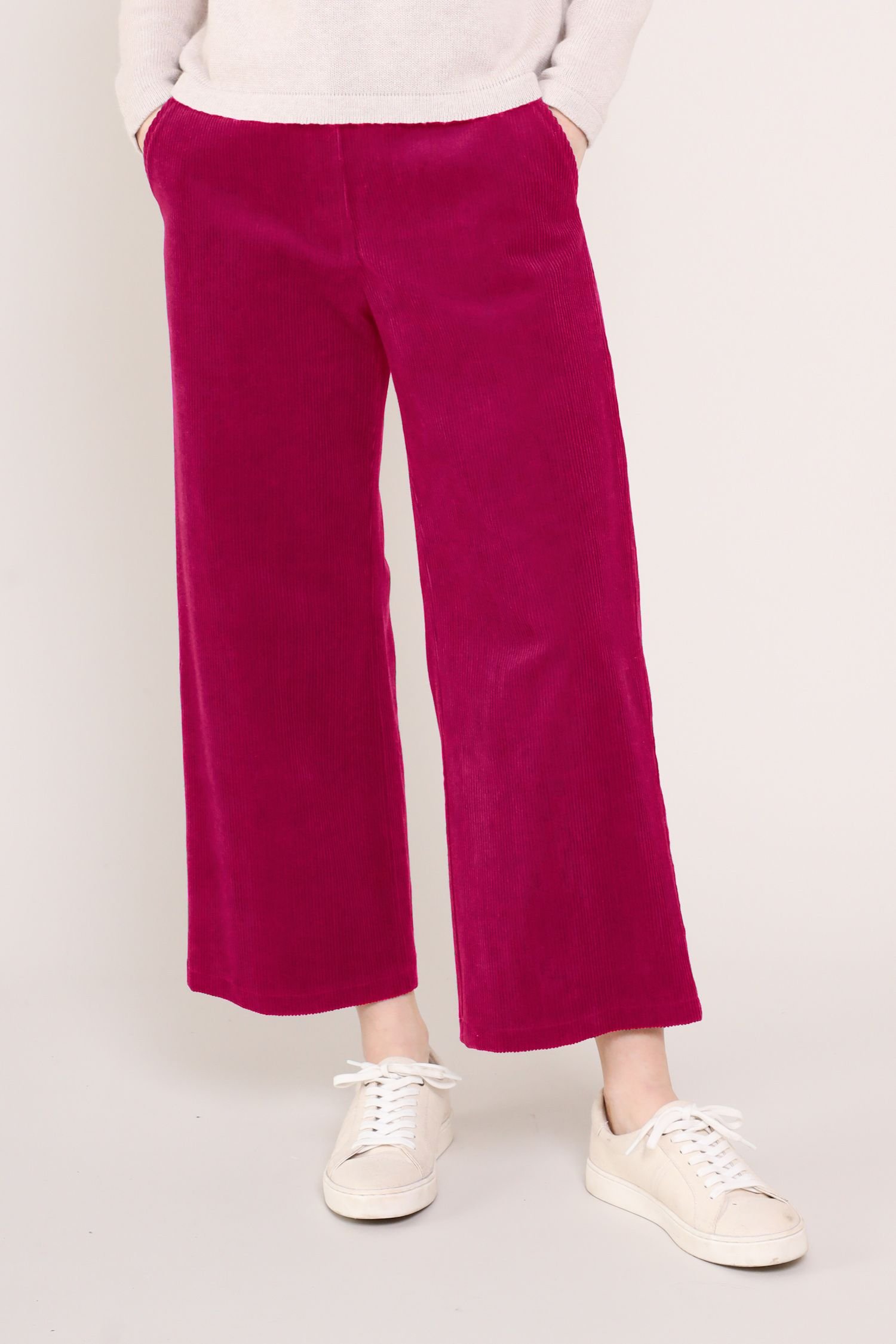 Nomads Clothing Nomads Clothing Women's Cotton Chunky Cord Trousers in Crimson - 2