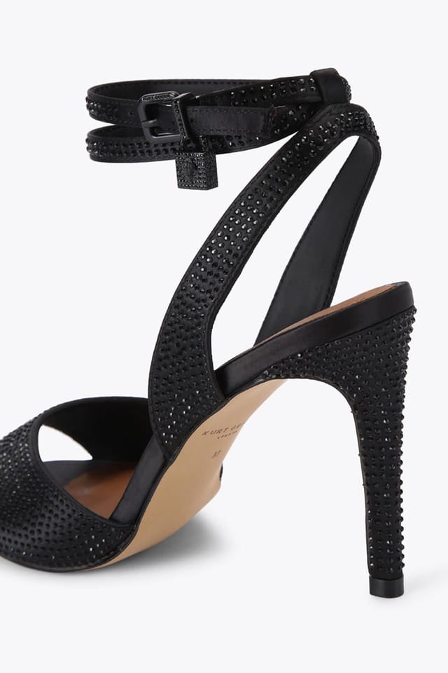Kurt Geiger London Kurt Geiger London Women's 'Brixton Ankle Strap' Fabric Heels in Black - 3