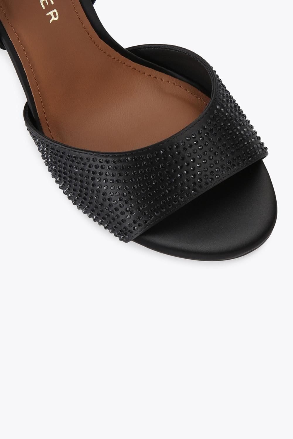 Kurt Geiger London Kurt Geiger London Women's 'Brixton Ankle Strap' Fabric Heels in Black - 4