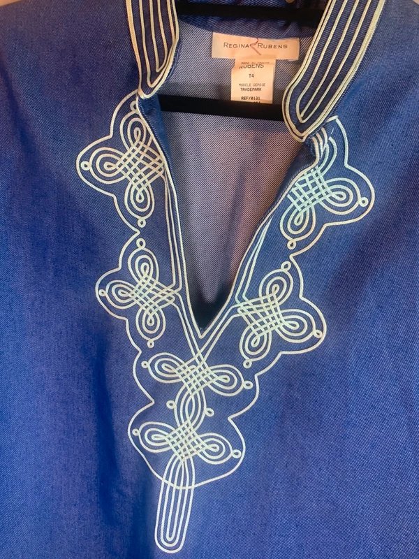 Regina Rubens Stunning Regina Rubens Paris – Embroidered Tunic Top - 1