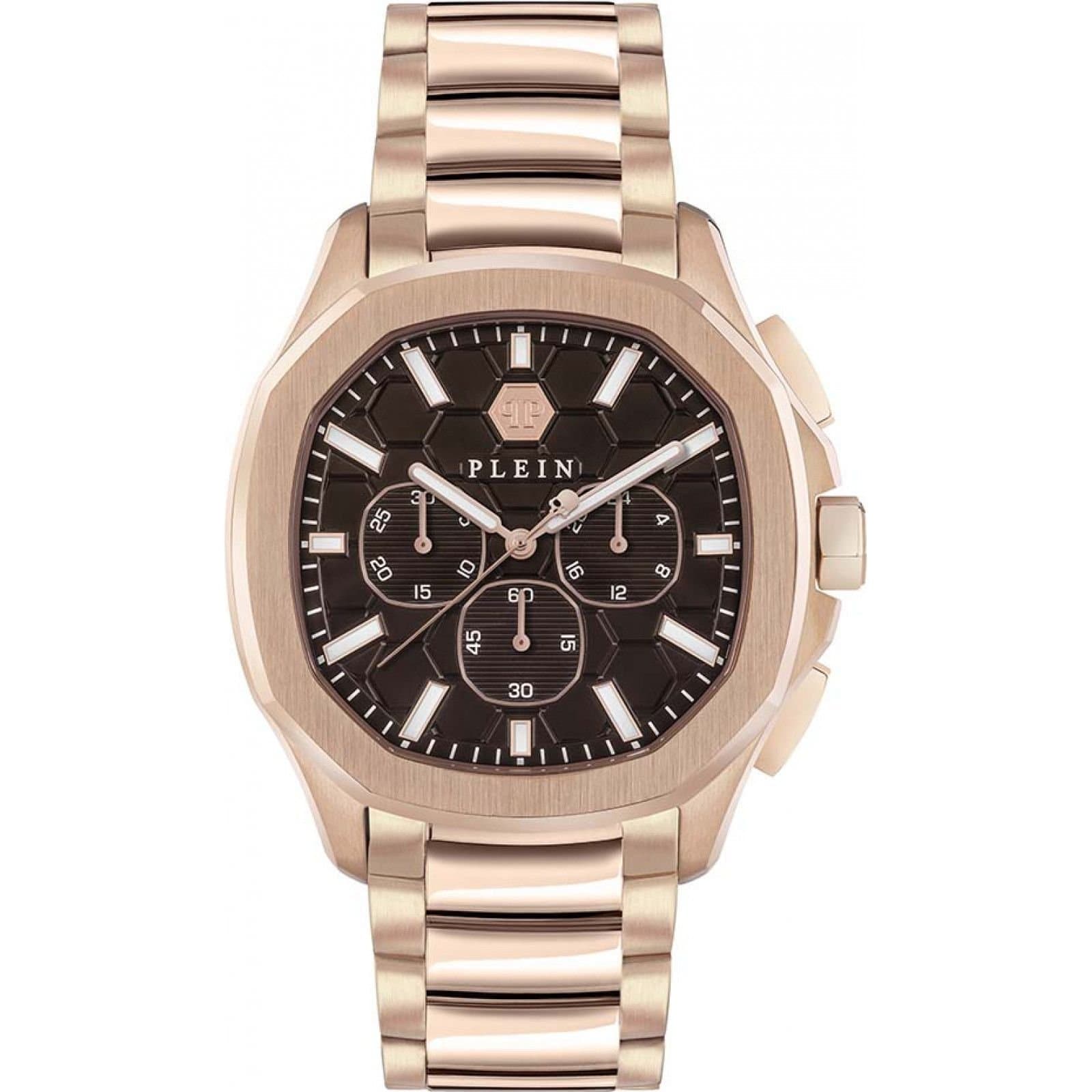 Philipp Plein Philipp Plein Men's PWSAA0623 Spectre 44mm Quartz Watch in Rose Gold