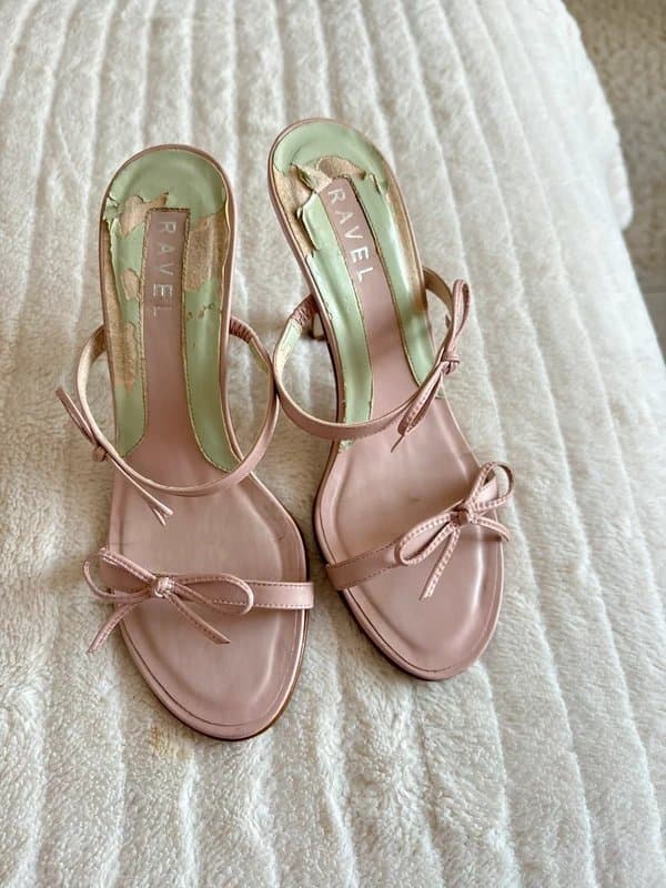 Ravel Ravel Baby Pink Y2K Heels 2000s Strappy Kitten Heels