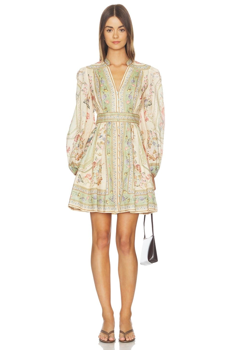 revolve Roselight Plunge Mini Dress