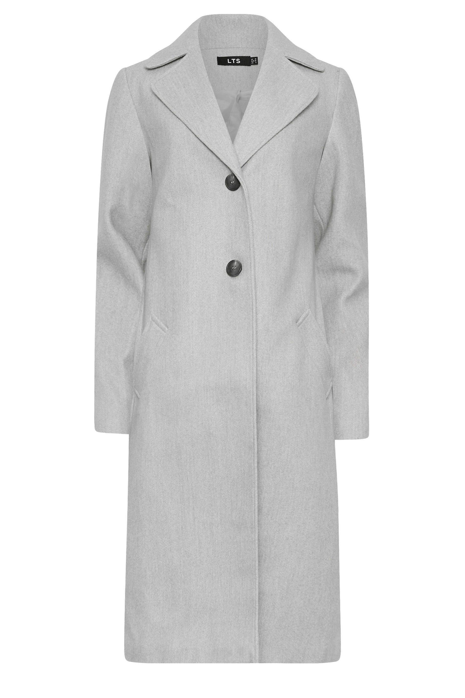 Long Tall Sally Long Tall Sally Women's Tall Formal Coat in Grey - 2