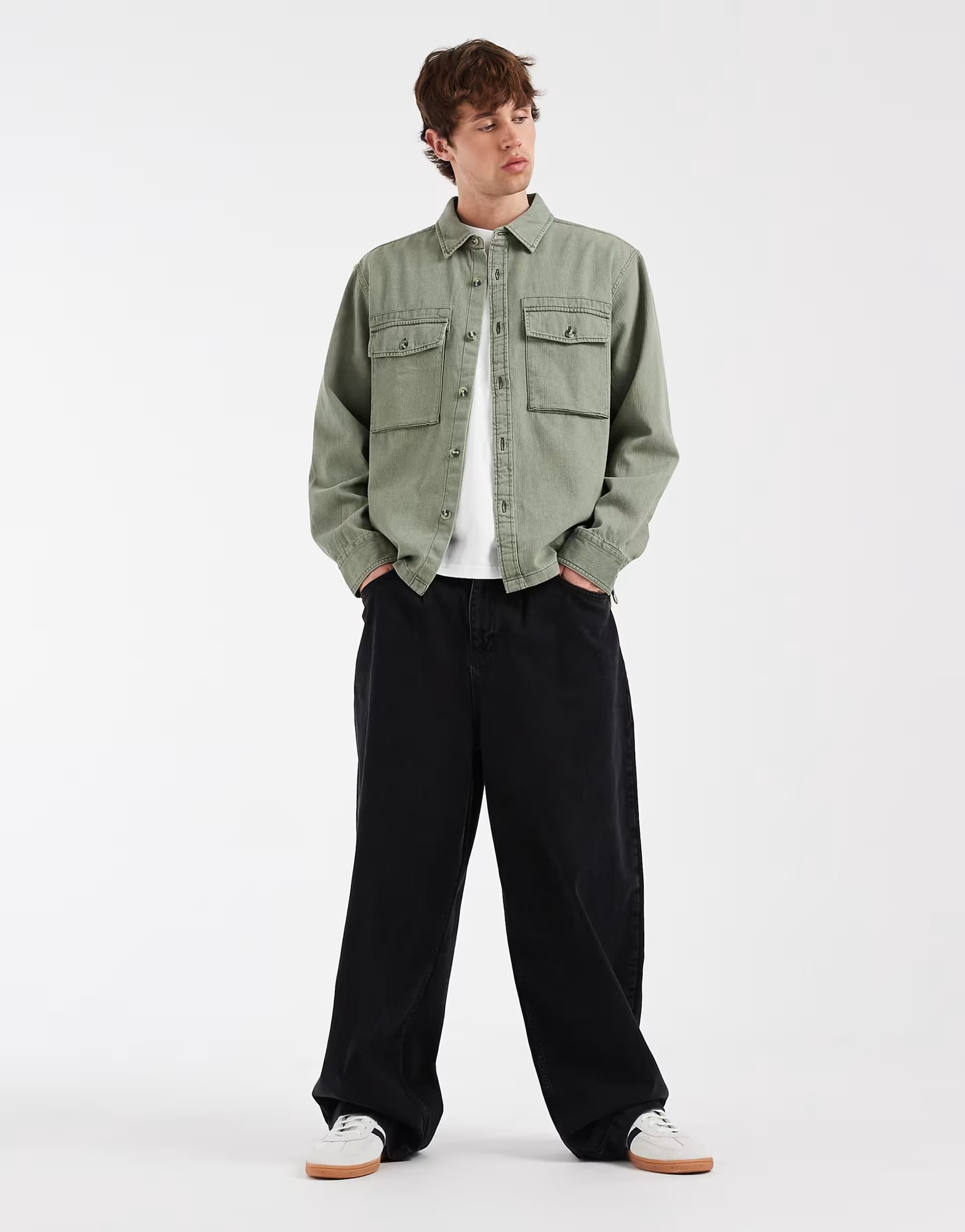 ASOS Levi's waller relaxed shirt in sage green
