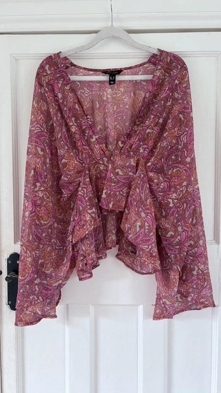 New Look Pink Paisley Blouse