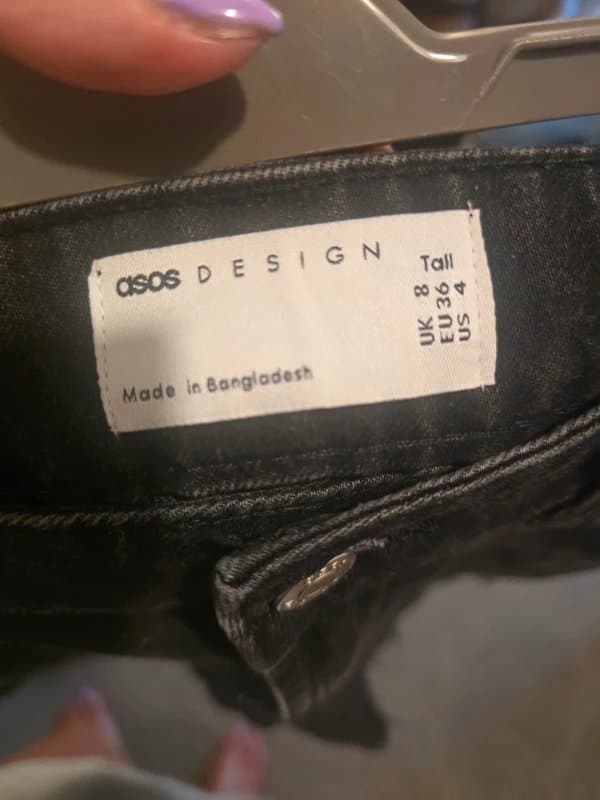 ASOS Design Asos Highwaisted Denim Shorts