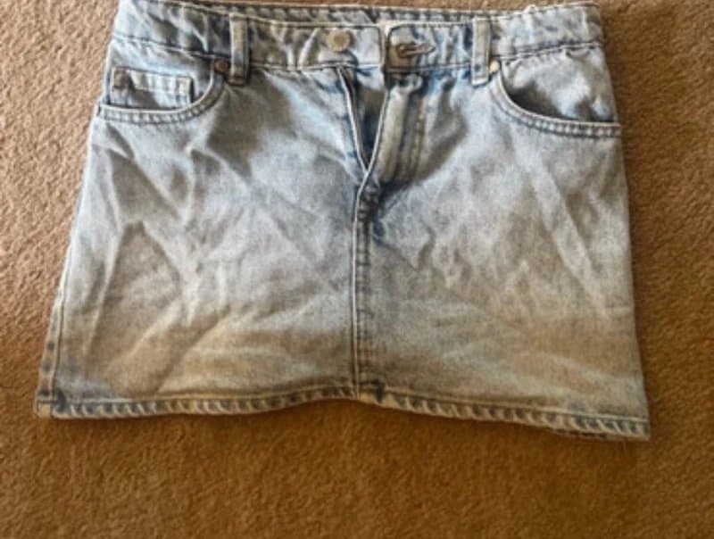 Bershka mini denim skirt