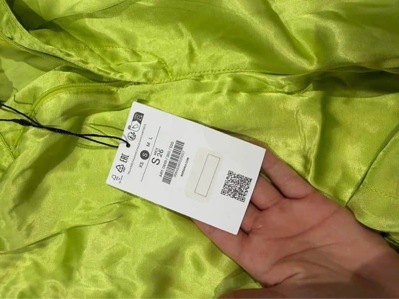 Bershka Lime green satin Bershka pants