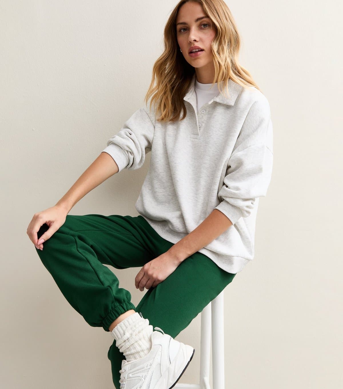 New Look Women's Dark Green Cuffed Ankle Joggers New Look