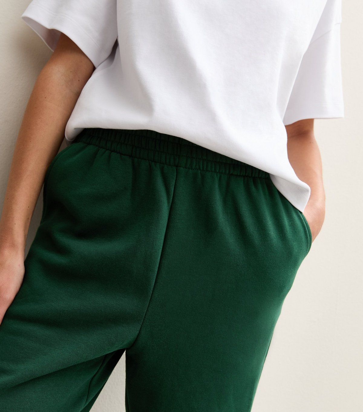 New Look Women's Dark Green Cuffed Ankle Joggers New Look - 3