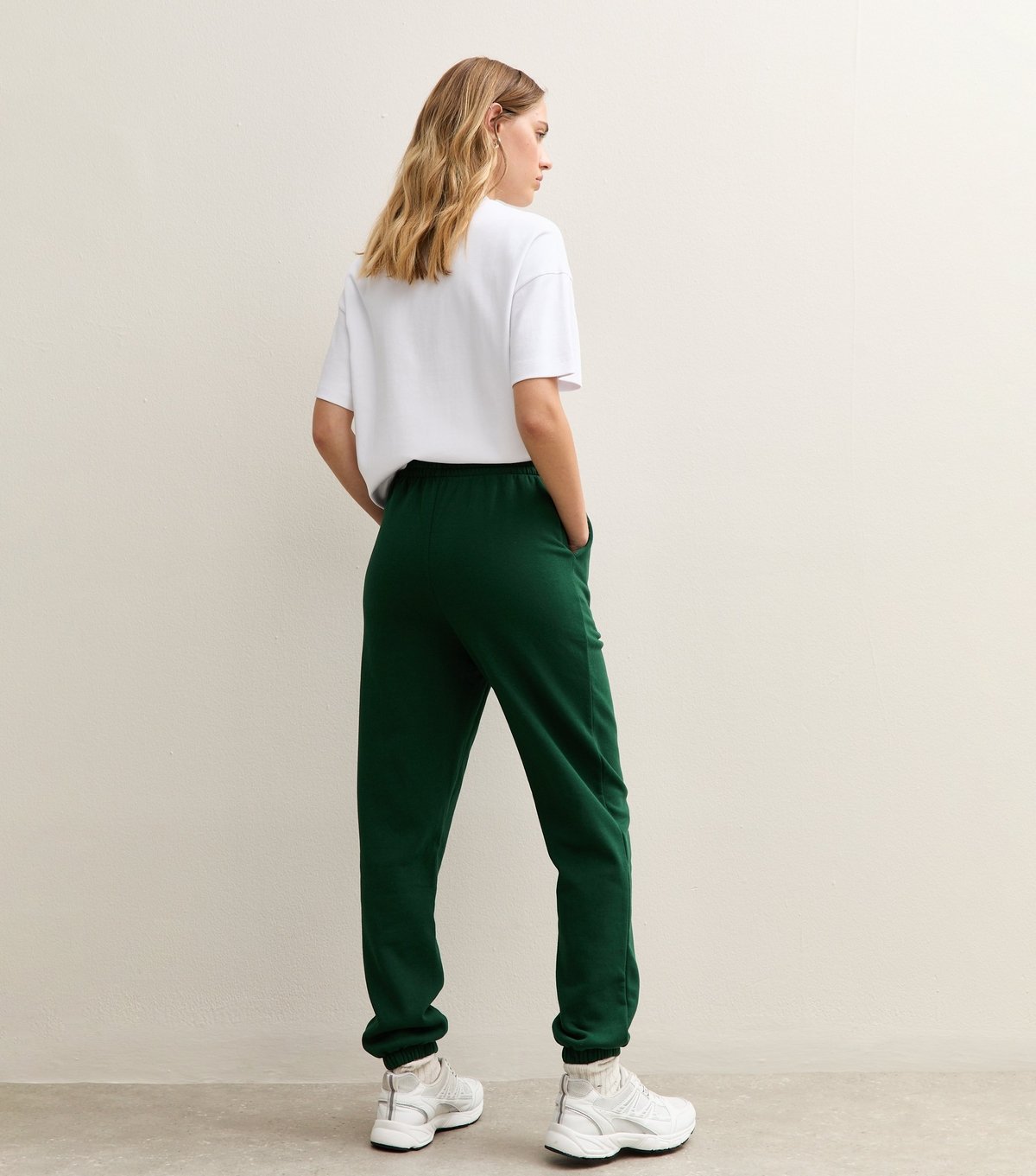 New Look Women's Dark Green Cuffed Ankle Joggers New Look - 4