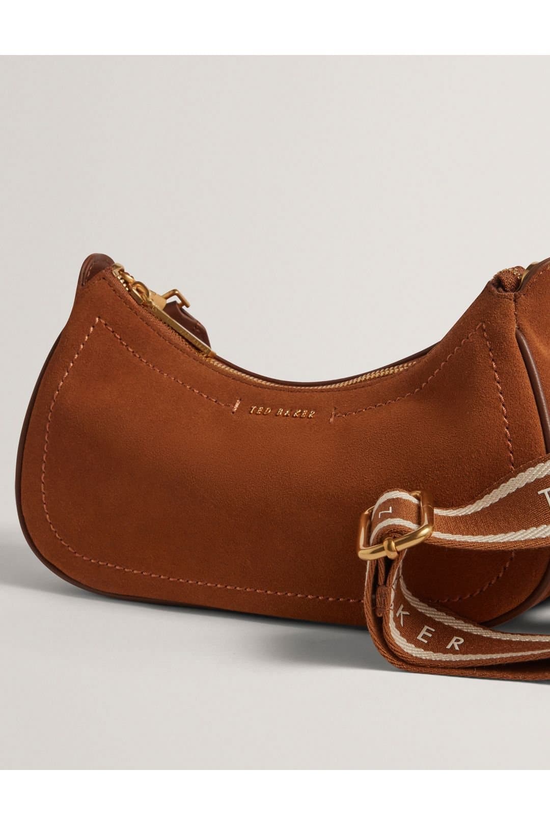 Ted Baker Ted Baker Brown Suede Shoulder Bag