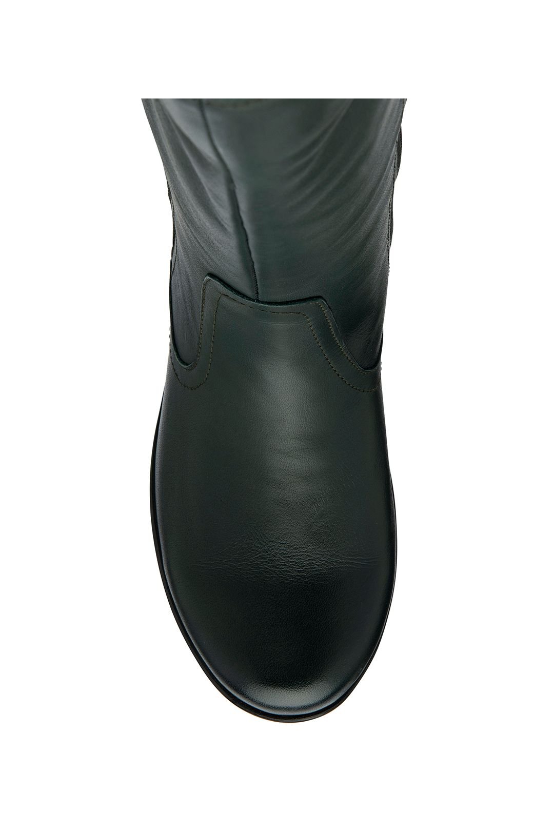 Lotus Lotus Women's Green 'Fitzgerald' Leather Wedge Mid-Calf Boots - 4