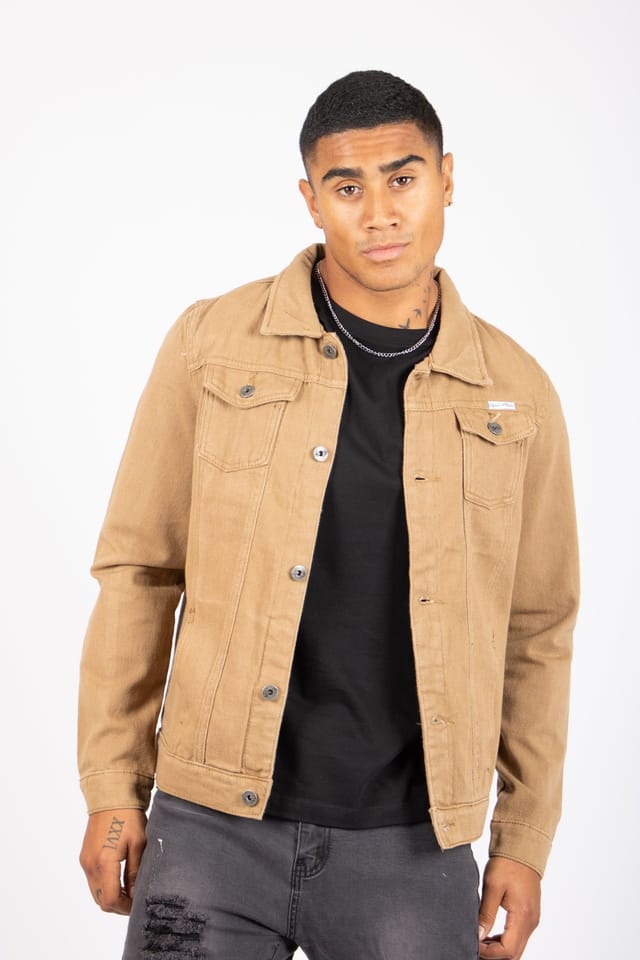 Liquor N Poker Liquor n Poker Men's Norton Denim Jacket In Tan - 3