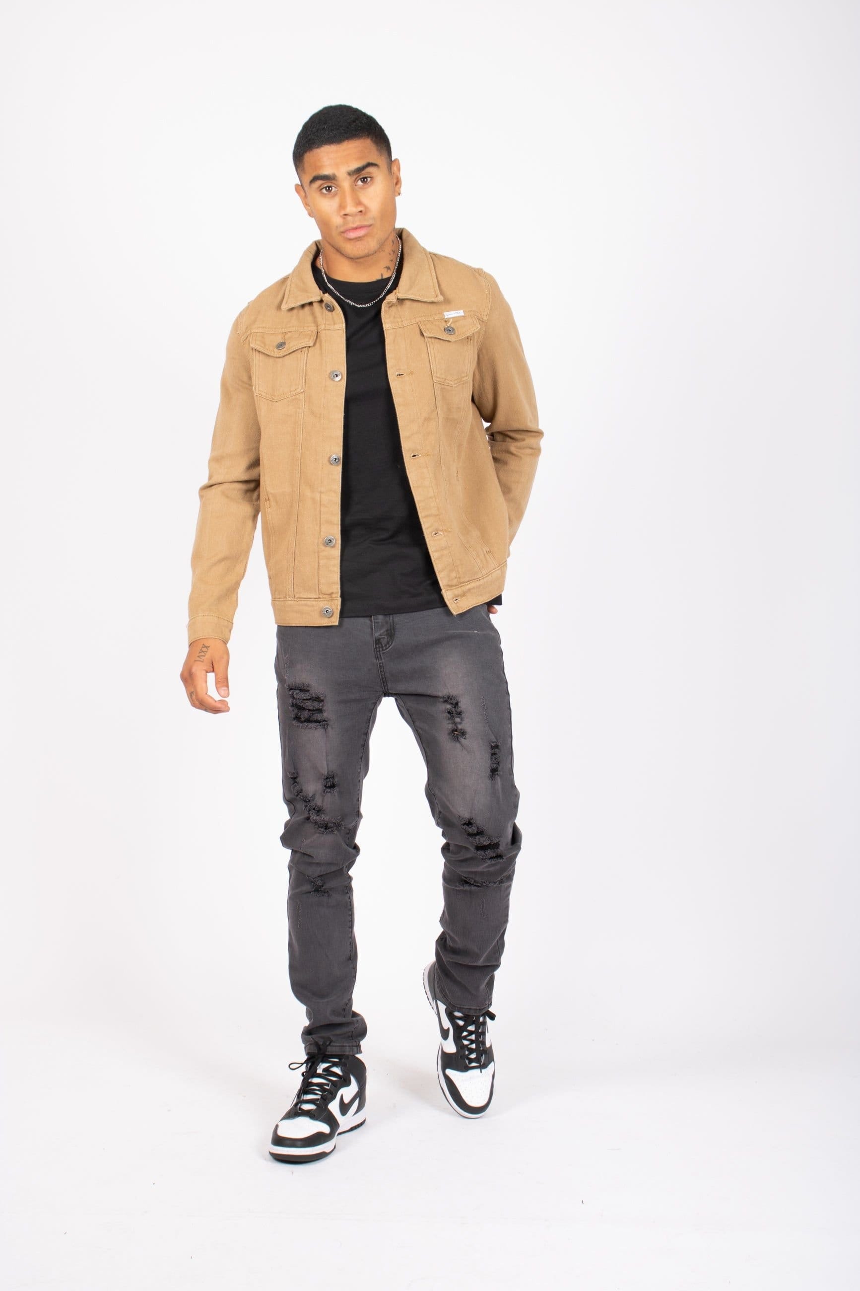Liquor N Poker Liquor n Poker Men's Norton Denim Jacket In Tan - 4