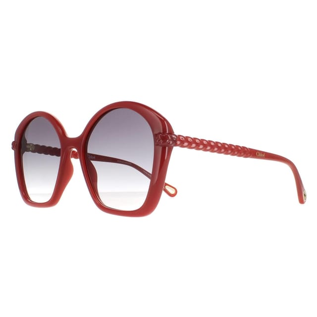 Chloé Chloé Women's Square Dark Orange Grey Gradient CH0003S - 2