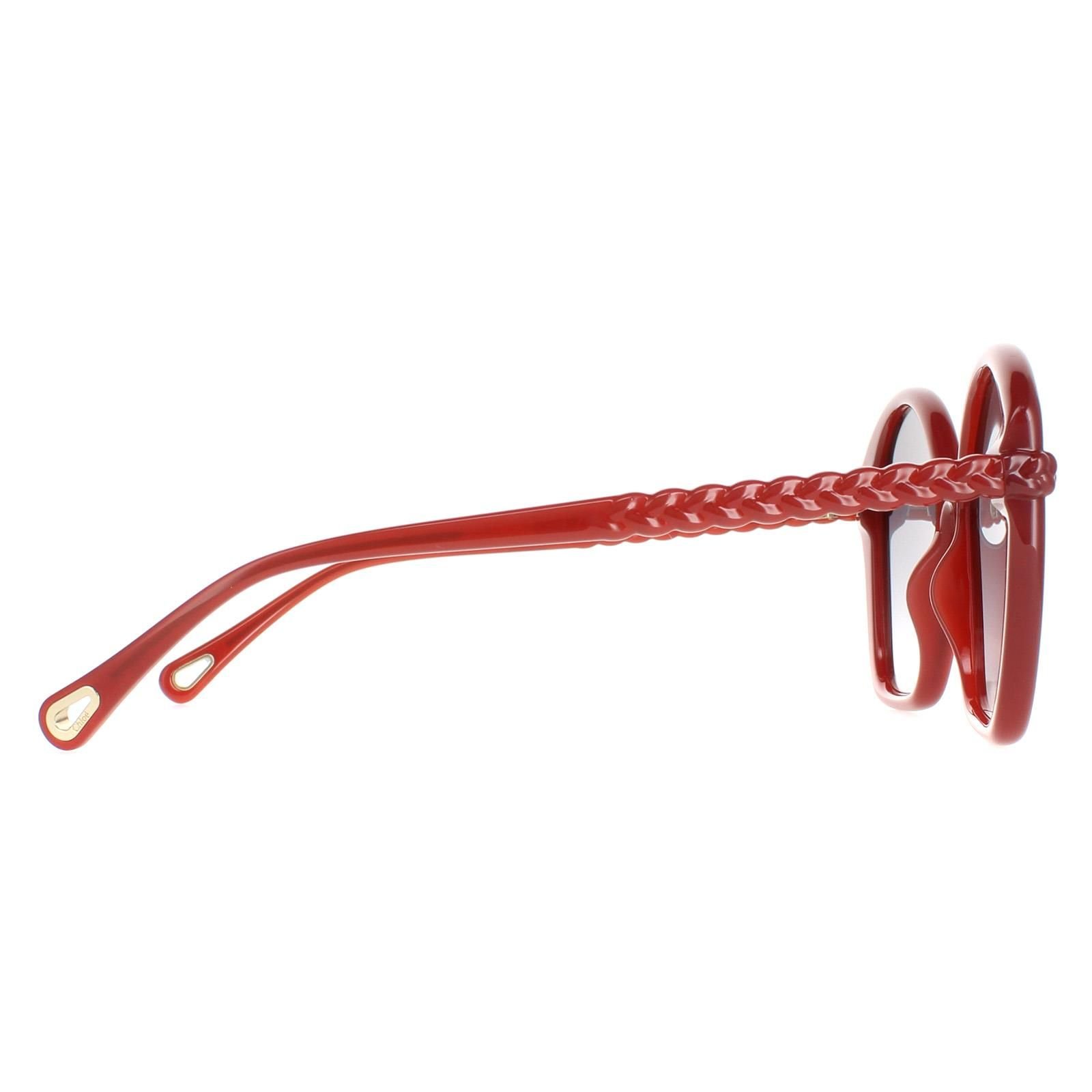 Chloé Chloé Women's Square Dark Orange Grey Gradient CH0003S - 4