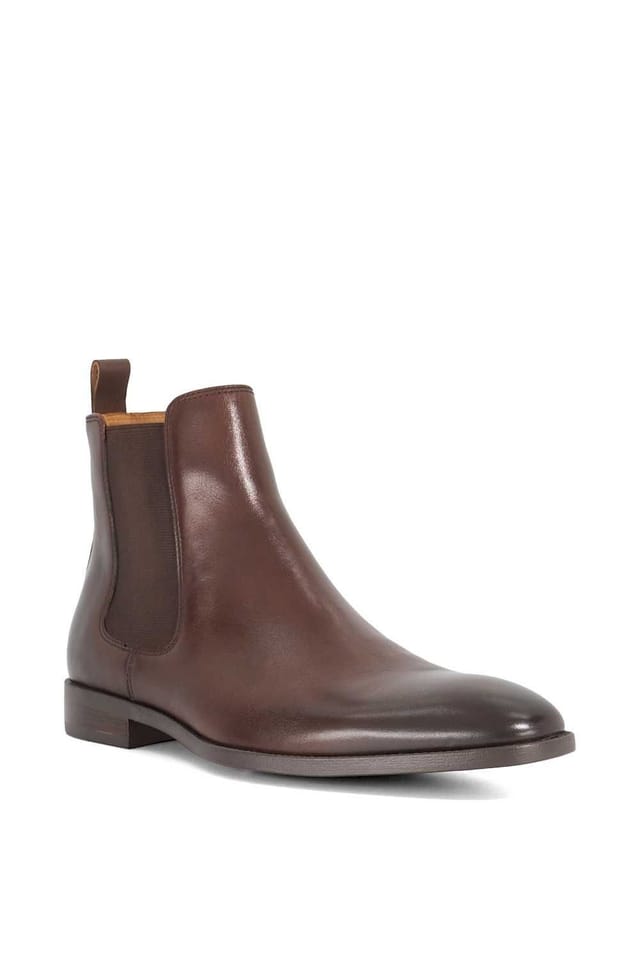 Dune London Dune London Men's 'Matchin' Leather Chelsea Boots in Brown - 2