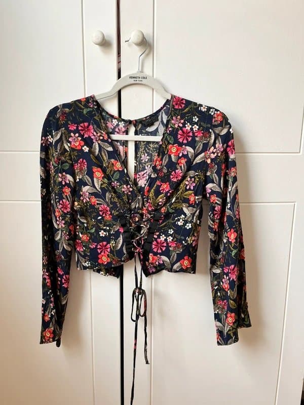 Topshop Floral Top UK 8