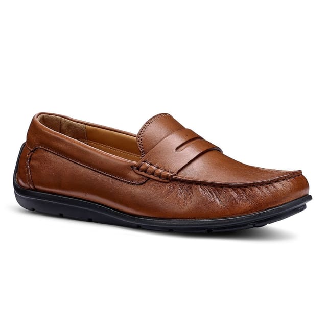 Hotter Hotter Men's 'Ewan' Loafers in Tan - 2