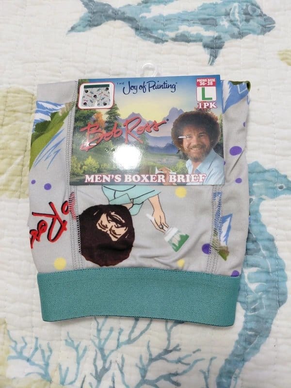 Joy of Painting Bob Ross Men's Boxer Briefs Size L