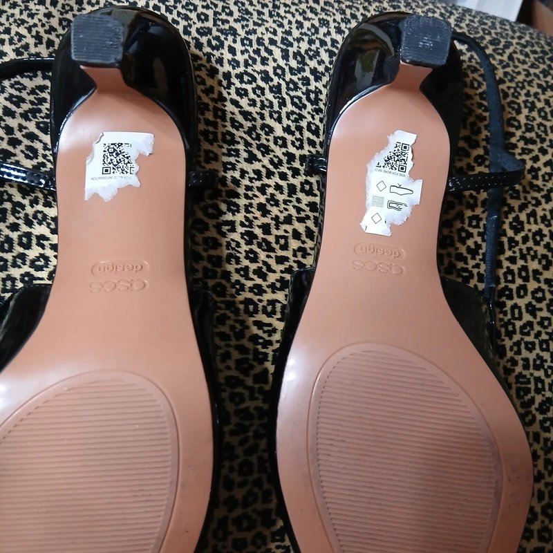ASOS Asos Patent Faux Leather Sling Back Shoes Size 9 - 1