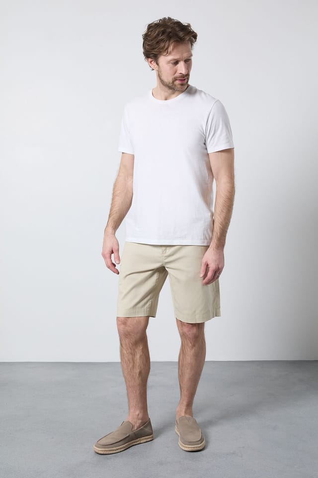 Maine Maine Men's Stone Premium Cotton Linen Shorts - 2