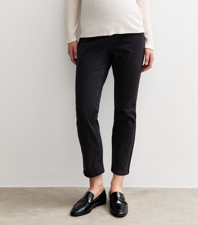 New Look Women's Maternity Black Hannah Straight Leg Jeans New Look - 2