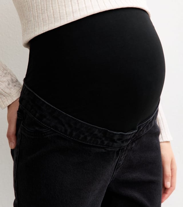 New Look Women's Maternity Black Hannah Straight Leg Jeans New Look - 3