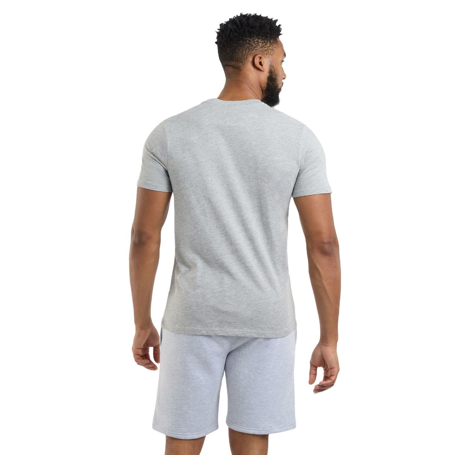 Umbro Umbro Men's Stacked Logo T-Shirt in Grey - 2