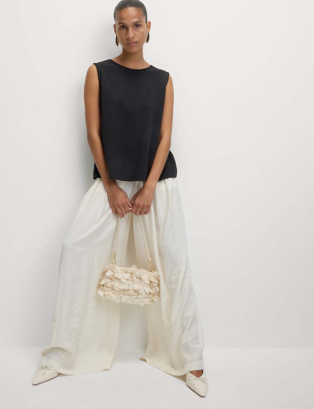 Marks & Spencer M&S Knot Detail Top Black - 2