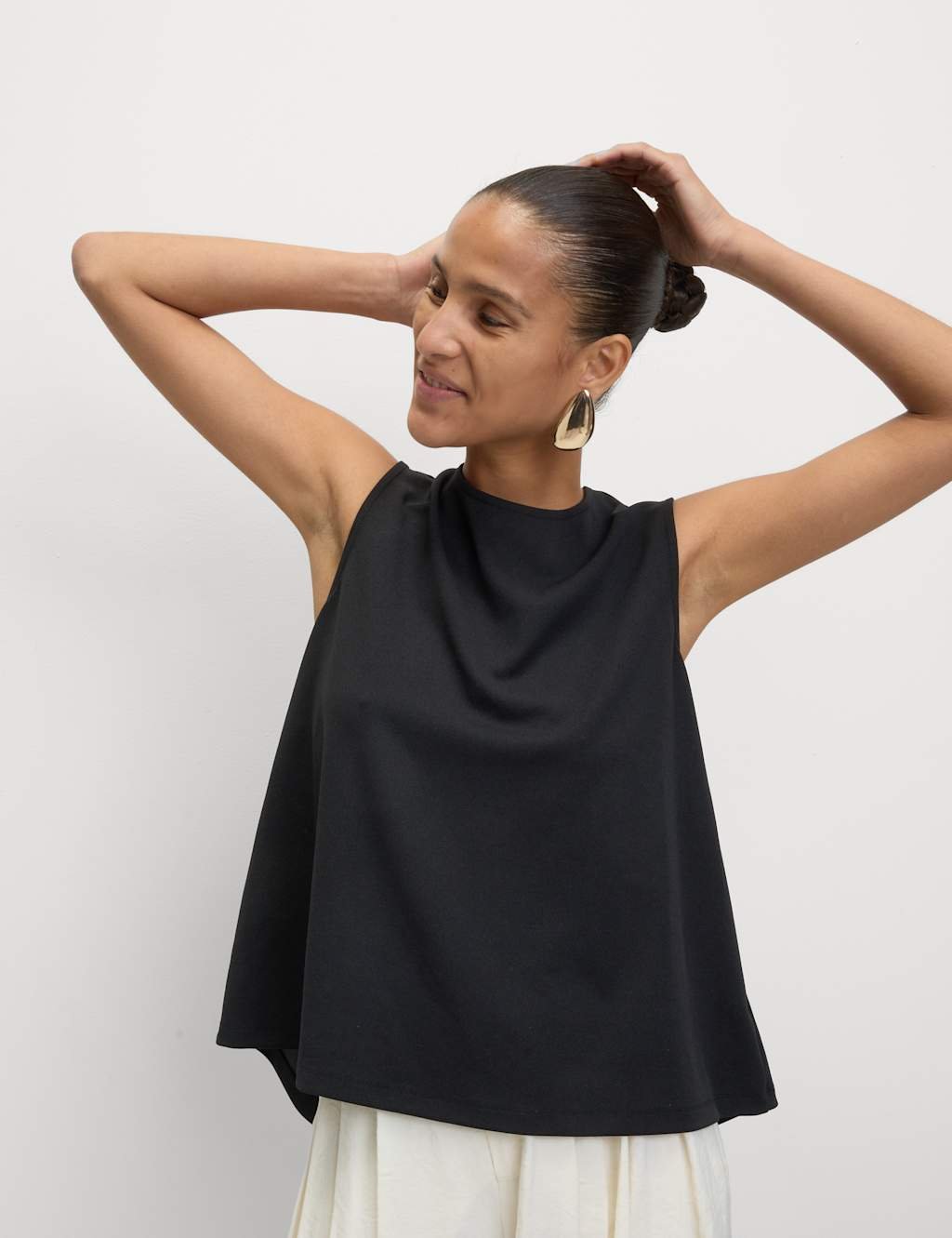 Marks & Spencer M&S Knot Detail Top Black - 3