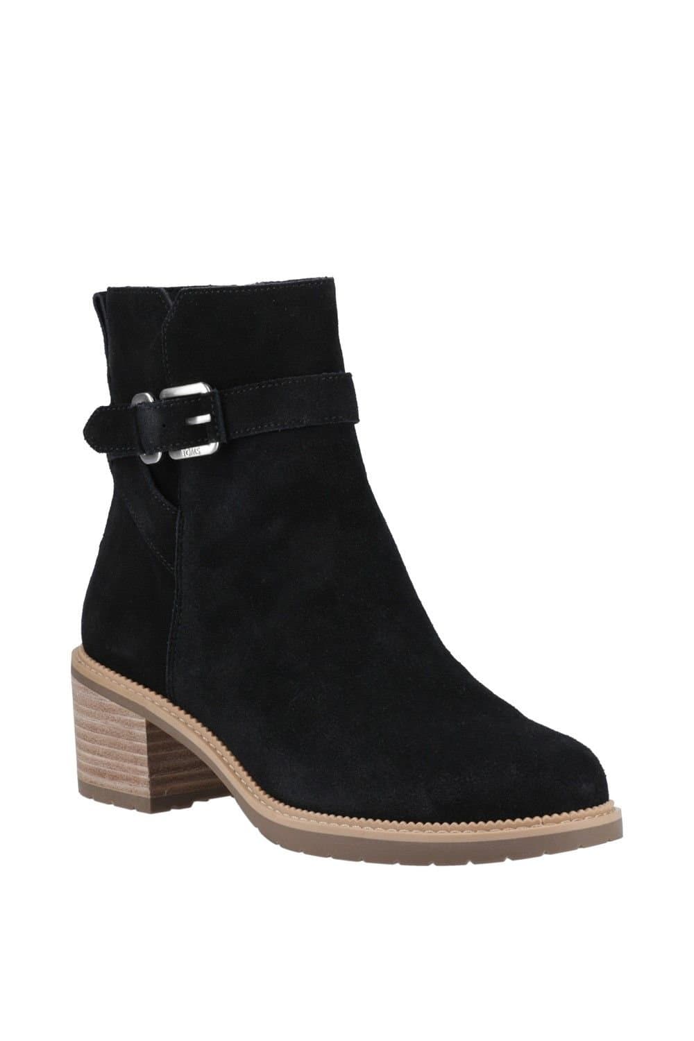 TOMS TOMS Women's Hailey Buckle Ankle Boot in Black