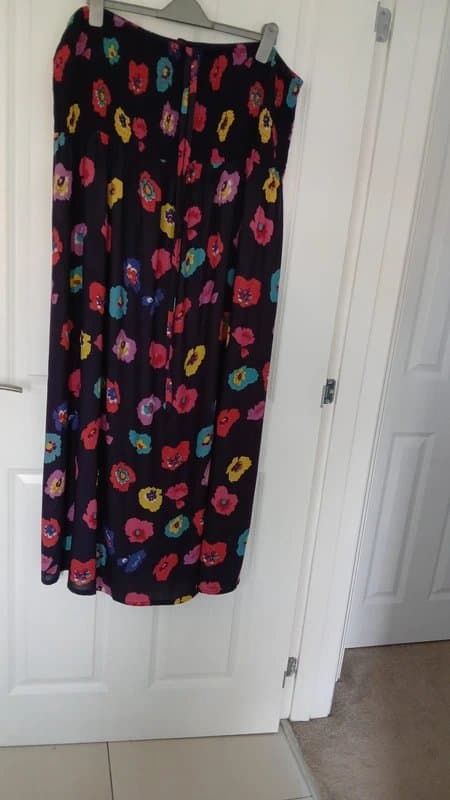 Simply Be Simply Be Vibrant Floral 100% Viscose Halter Maxi Dress – Size UK 28