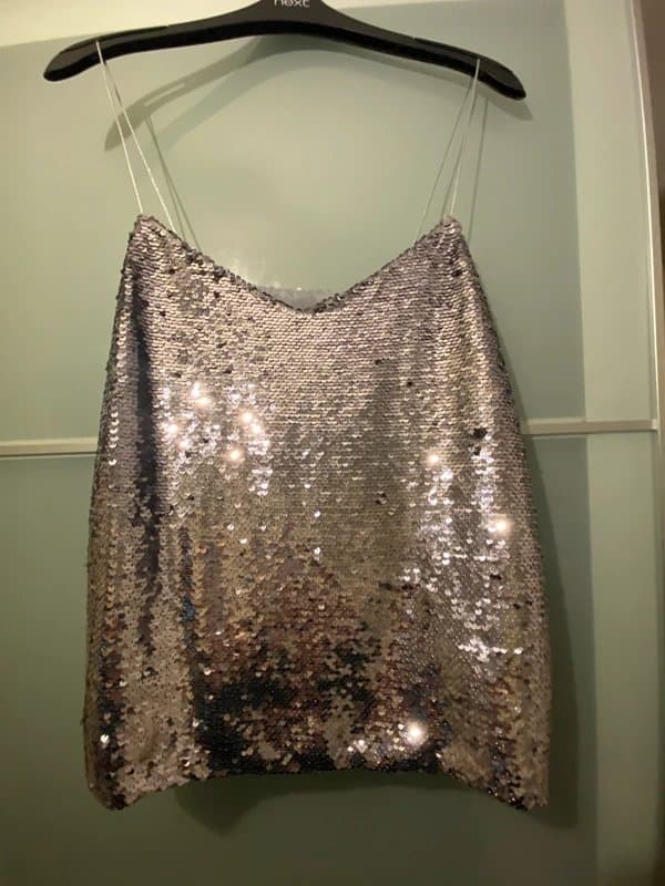 ASOS Silver sequin cami