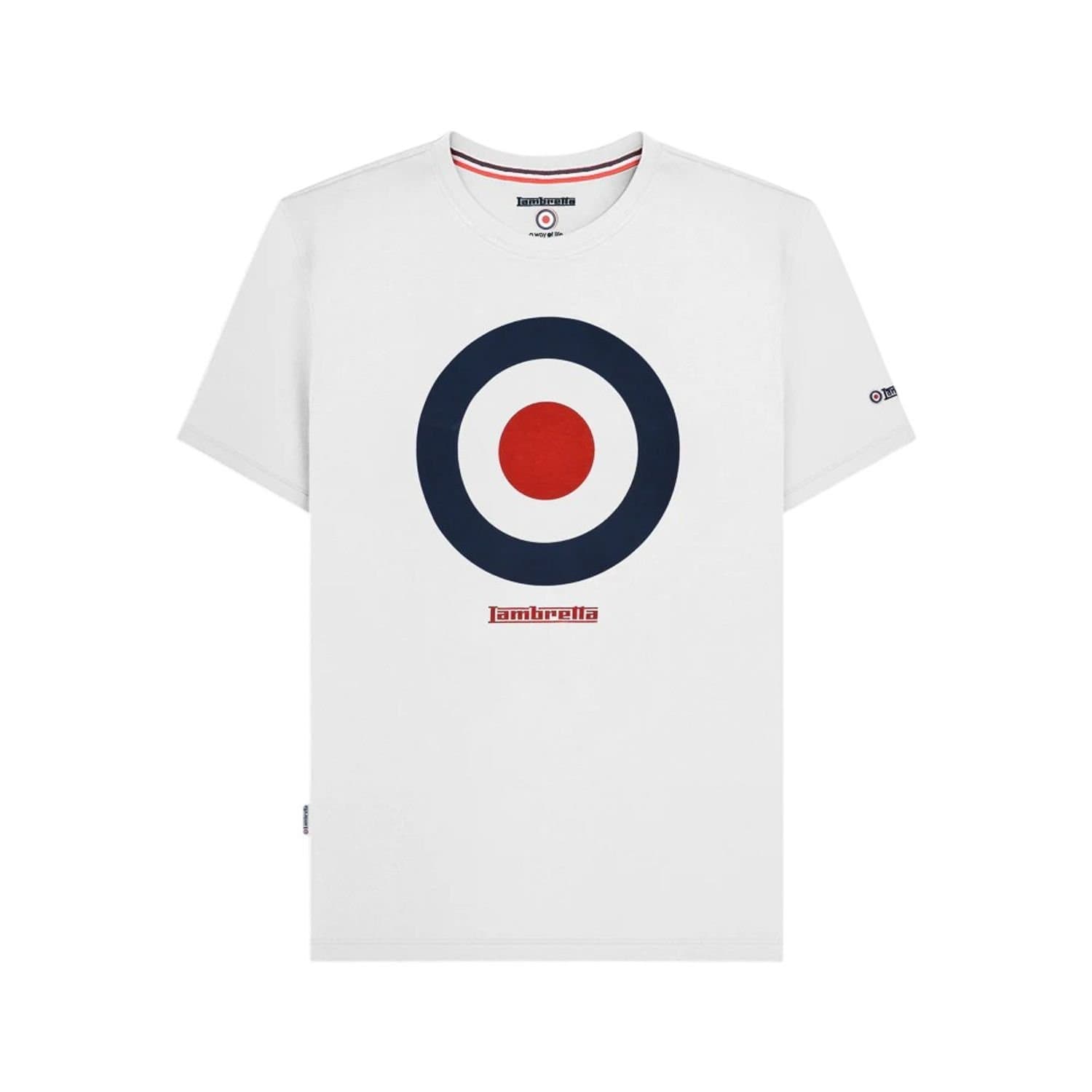Lambretta Lambretta Men's Target Cotton T-Shirt in White