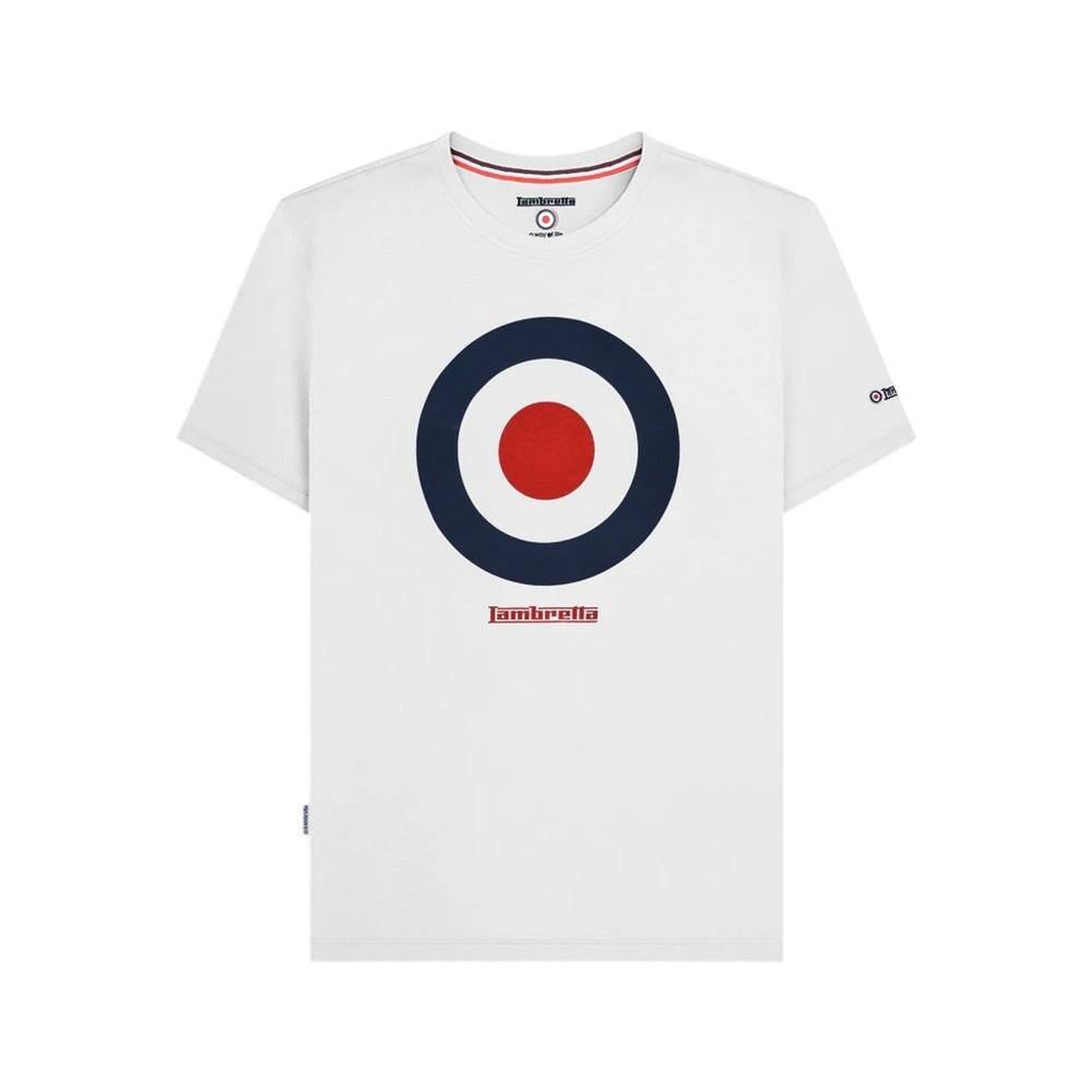 Lambretta Lambretta Men's Target Cotton T-Shirt in White - 3