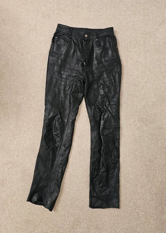 Lakeland Vintage Lakeland Leather Trousers – UK 10 – Skinny Fit – Rework / Repair