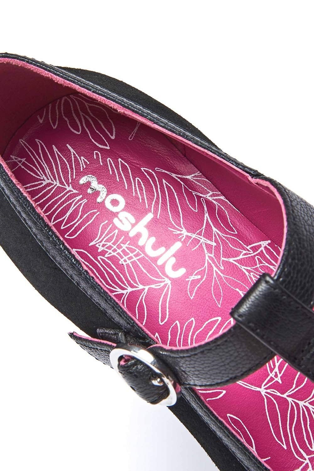 Moshulu Moshulu Women's 'Buchoo' T-Bar Heel in Black - 4