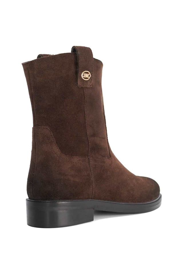 Dune London Dune London Women's 'Pixelate' Suede Ankle Boots in Brown - 3
