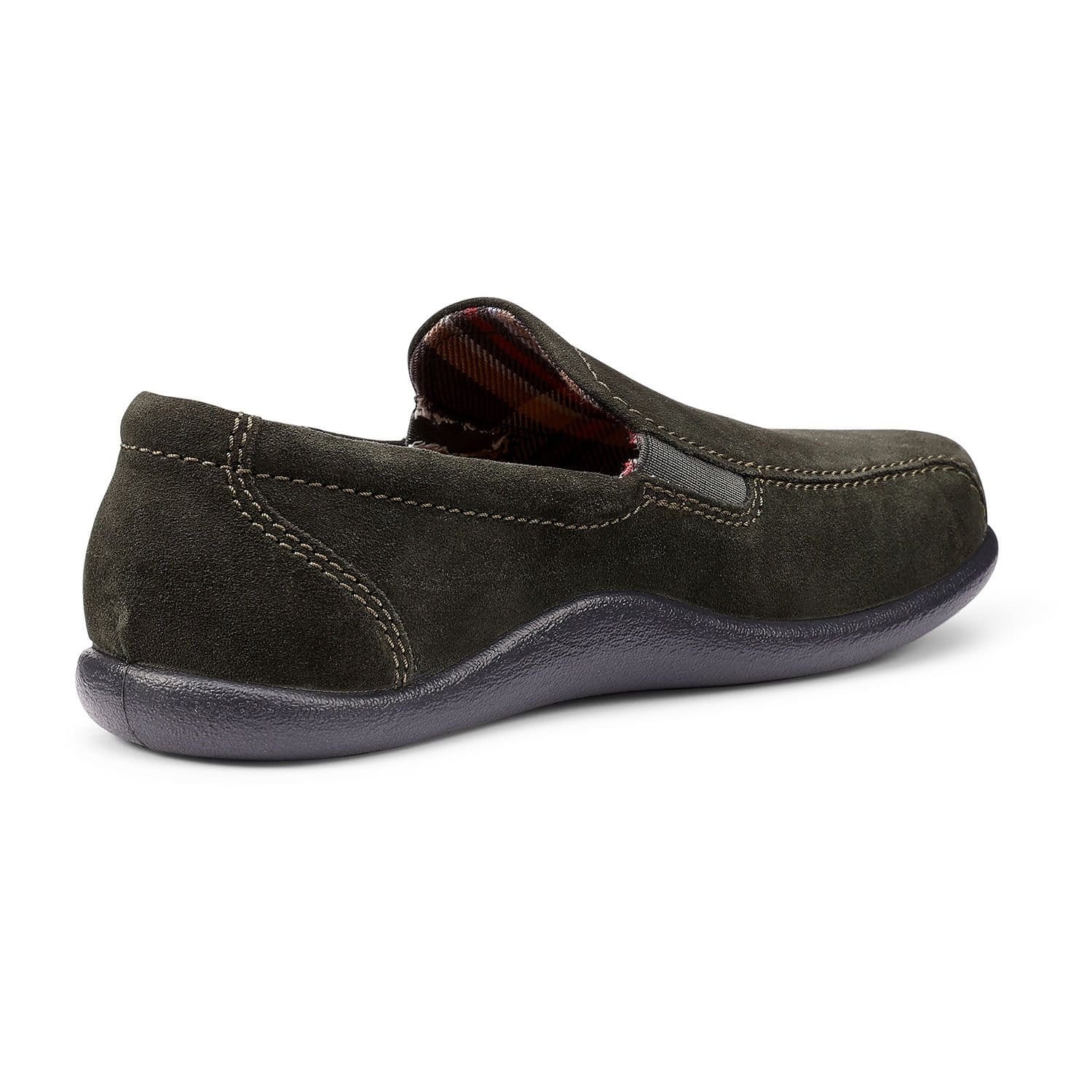 Hotter Hotter Men's 'Relax' Slippers in Dark Green - 4