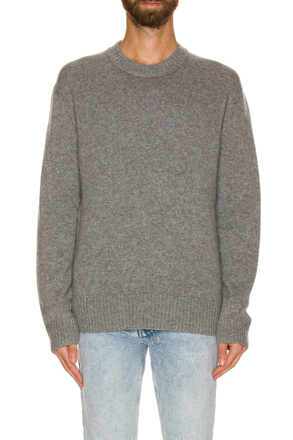 revolve Revolve Gris Cashmere Crew Neck Sweater