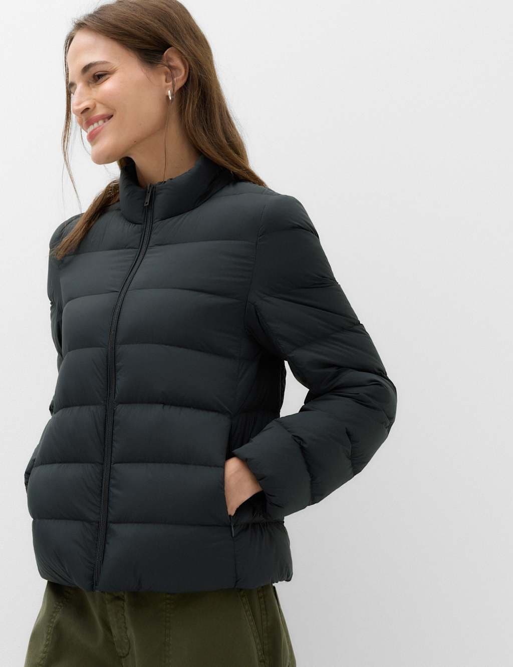 Marks & Spencer M&S Feather & Down Padded Puffer Jacket Black