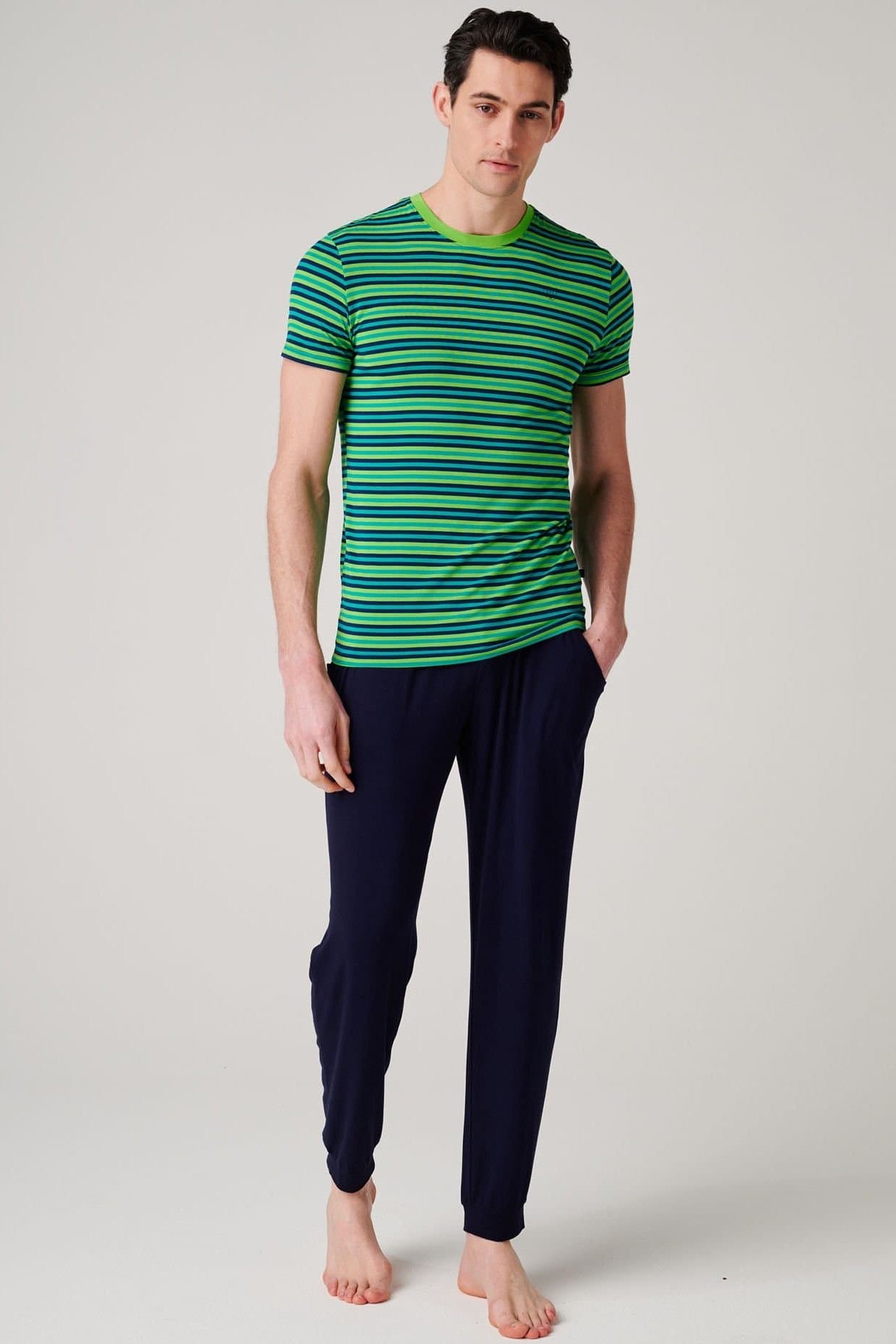 British Boxers British Boxers Men's "Electric Lime" Bamboo Pyjama Set