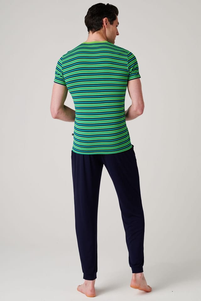 British Boxers British Boxers Men's "Electric Lime" Bamboo Pyjama Set - 3
